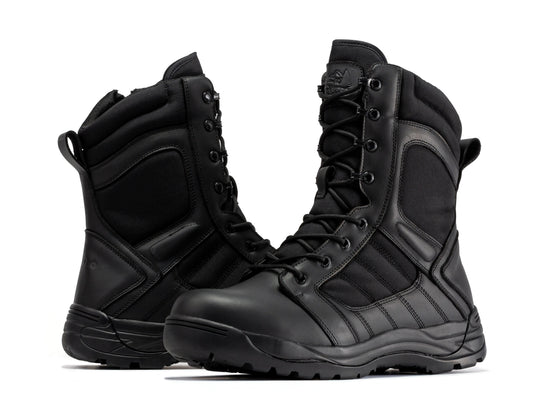 Side Zipper Rubber Sole Tactical Boots