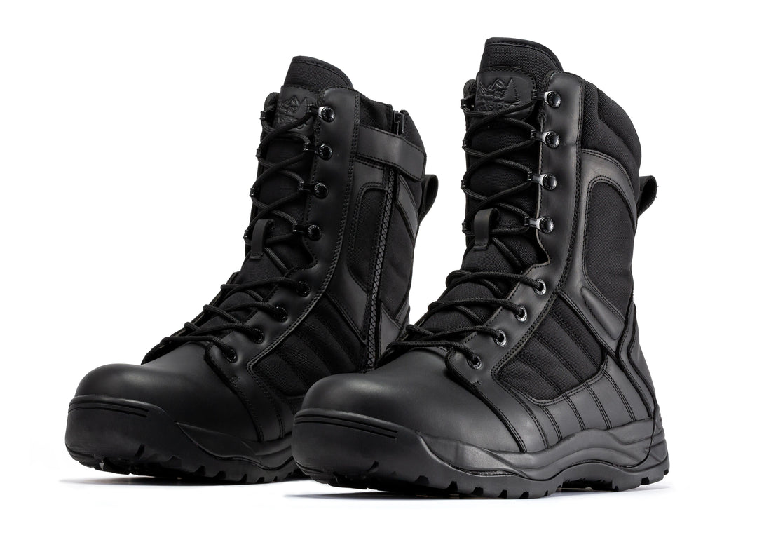 Botas Pro Side Zipper Rubber Sole Tactical Boots