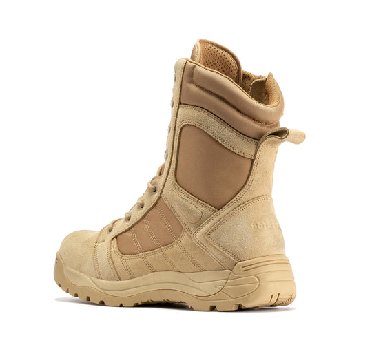 Botas Pro Sand Men's 8 inch Side Zipper Rubber Sole Tactical Boots BMP110SD